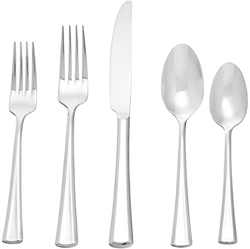 Oneida H063020A Noble 20PC (2) juegos de cubertería, Plata