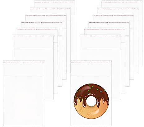 4 x 5 500pcs Resealable Cellophane Bags Self Adhesive Sealing Bags 1Mil Clear Cello Bags for Jewelry Earrings Candies Bakery Candle Soap Cookie(9 Sizes for Choosing)