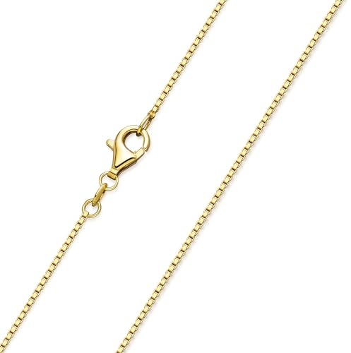 Materia Damen Halskette Silber 925 50 cm vergoldet K15-50cm