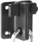 ZiYuya Flip Latch Gate Latches Slide Bolt Latch Safety Door Lock Catch for Barn Cabinet Garden Bathroom Garage Window Sliding Door Shed Lock (Black - Right Open, S 45 * 40MM)