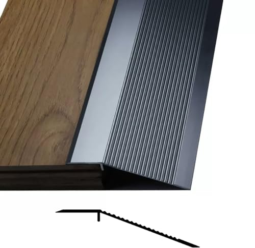 KGAILL Aluminium Übergangsprofil Abdeckleisten für Fußböden Bodenübergangsstreifen Höhenausgleich 8-40mm Ausgleichsprofil Boden ÜBergangsleiste (Color : Iron Grey, Size : 5pcs)