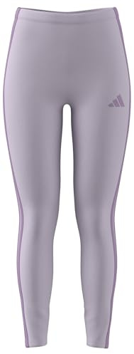 adidas Women's ESSENTIALS 3-STRIPES COTTON LEGGINGS, ice lavender/bliss lilac, XS