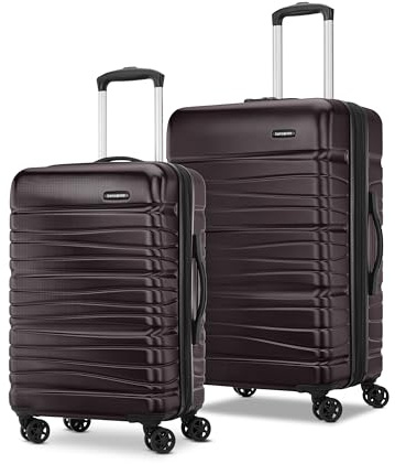 Samsonite Evolve SE Hardside Expandable Luggage with Spinners | Cordovan | 2PC SET (Carry-on/Medium)