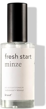 Kruut – Fresh Start Hydrolat bio 50ml – 100% natürliches Gesichtswasser mit Pfefferminze – Wirkt reinigend und vitalisierend auf die Haut