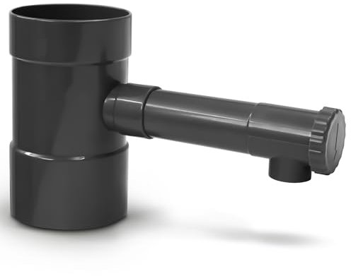 YourCasa Collecteur d'eau de pluie - Robinet d'arrêt - Raccord tuyau de descente 100 mm DN100 et citerne de descente - Collecteur d'eau de pluie