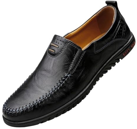 Yummsion Scarpe Comode Abito da Uomo,Scarpe Classiche Uomo in Pelle,Scarpe da Sposa Casual Uomo,Fodera Morbida E Confortevole,Adatto per Spostamenti in Ufficio,Matrimoni,Cene
