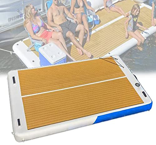 Quai Flottant Gonflable, Grand Matelas Gonflable pour île Flottante, Quai Flottant pour lac, Bateau de Sport Gonflable, Quai pour Yacht géant, Plateforme de Quai