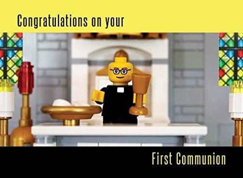 Salutare Stationery Brick First Communion Card