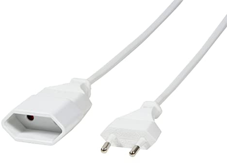 LogiLink CP126 strömkabel Euro CEE 7/16 kontakt till hona, 2 m vit