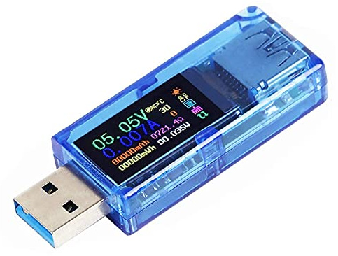MakerHawk USB 3.0 Tester USB Power Meter 3.7-30V 0-4A Voltage Tester Multimeter USB Current Meter IPS Color Display Voltmeter Ammeter Charger Tester AT34
