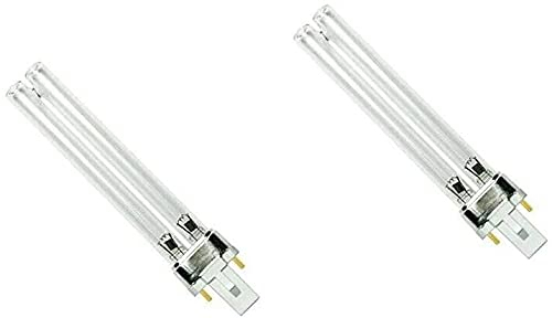 MARINE COLOR Lámpara de bombilla UV 2 piezas 5w 7w 9w 11w 13w, bombilla de repuesto UV PLS para filtro de estanque UVC y clarificadores (7w)