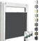 Home-Vision® Premium Doppelplissee Wabenplissee ohne Bohren mit Klemmfix (Weiß-Schwarz, B65cm x H120cm) Modern Klemmfix Blickdicht Plissee Sonnenschutz Hitzeschutz Jalousie für Fenster Thermo