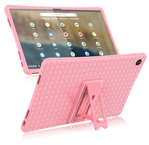 GLAZZY Case Compatible with Lenovo Chromebook Duet 5 13.3 Tablet Cover Soft Silicon Stand Case For Lenovo Chromebook Duet 560 13Q7C6 (Color : Pink, Size : Chromebook Duet5)
