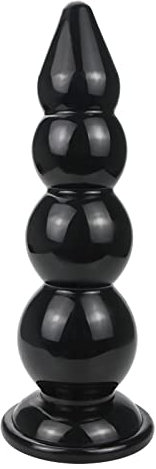 Riesen Buttplug Analkugeln mit Saugnapf Super Lange Analkette Analplug mit Anal Kugeln Anus Dilatator Prostata Massagegerät Anal Butt Plug Sexspielzeug für Frauen Männer G-Punkt Analdildo (4 Kugeln)