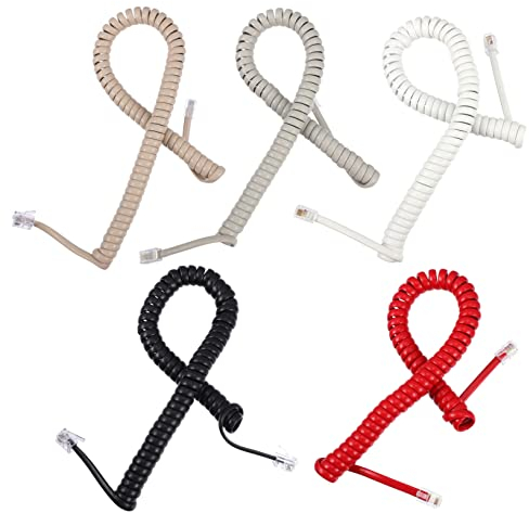 PartyKindom Spiral-telefonkabel 10 Stück Universelles Telefonkabel-zubehör für Festnetz Verlängerte Länge Fürs Büro
