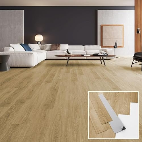 Pavimentos Arquiservi - Suelo Vinilo Autoadhesivo PVC - Pack 2 Cajas (10m²) - Diseño Roble Dorado - Impermeable y Antideslizante - Ideal para Hogar, Cocina y Baño