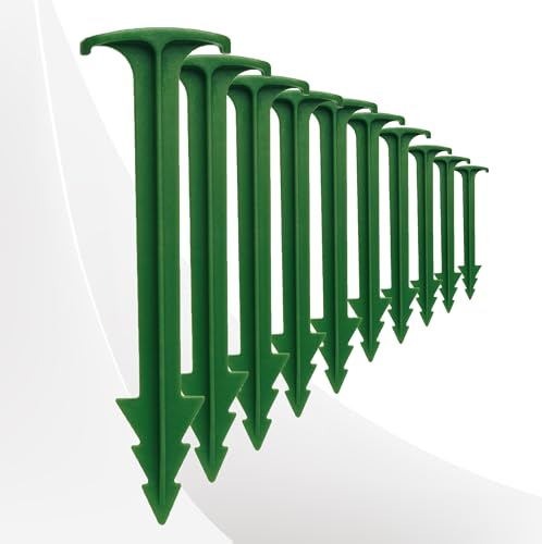 Estacas de Jardín Biodegradables Turfquick 10 Unidades – Estacas de Césped para Asegurar Malezas, Paisajismo, Redes y Cubiertas – Soportes para Plantas Ecológicos para Jardinería Sostenible.