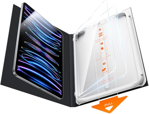 SMARTDEVIL 2-Pack Screen Protectors for iPad Pro (11-inch 2018-2022), iPad Air 5/4 (10.9-inch 2020/2022), Auto Alignment Tray, 9H Hardness Tempered Glass, Dust-Free & Bubble-Free, Case Friendly