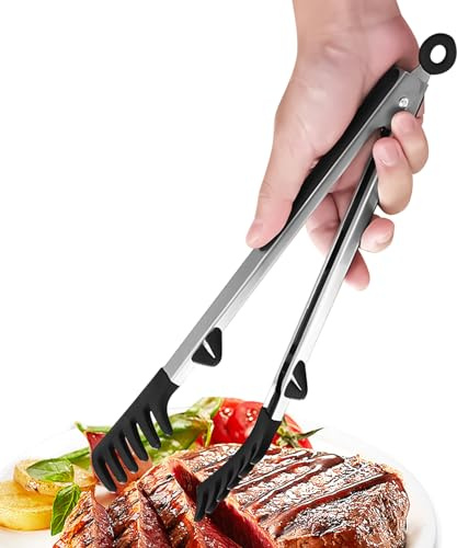Pinzas Para Servir Espaguetis, Tenacillas De Silicona Para Fideos, Utensilio De 30 Cm Con Bordes Serrados Resistente Al Calor Para Cocinar Y Ensaladas