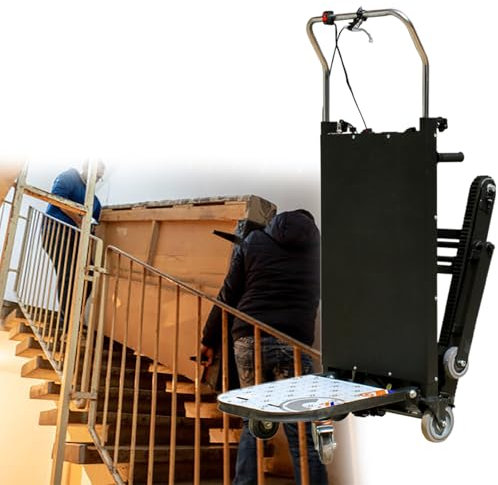 Electric Stair Climbing Hand Trucks Dolly Cart, 1100 lb Capacity Heavy Duty Stair Climber, Carry Heavy Objects Up and Down Stairs Effortless for Furniture Logistics Warehouse