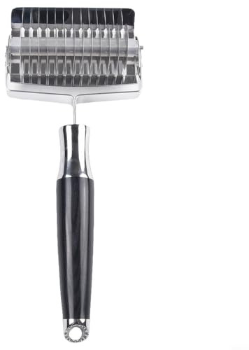 TONIXY Coupe-pâte avec roulette et trancheuse 13/19 pour couper la pâte à l'ail, le persil, l'échalote (A)