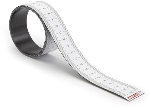 Magstick Cinta métrica magnética 1 metro I cinta magnética flexible I regla cinta magnética para señalización herramienta flexible cinta métrica 100 cm I mag203