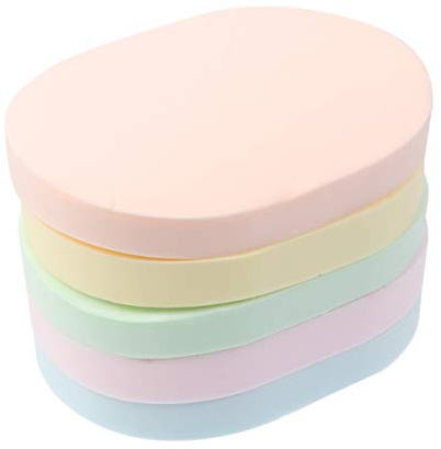 10Pcs Éponges pour Le Visage Démaquillants Cookie Puff Éponge de Cellulose Naturelle Chiffons de Nettoyage pour Le Visage Mascara Ombre à Paupières Rouge à Lèvres Fond de