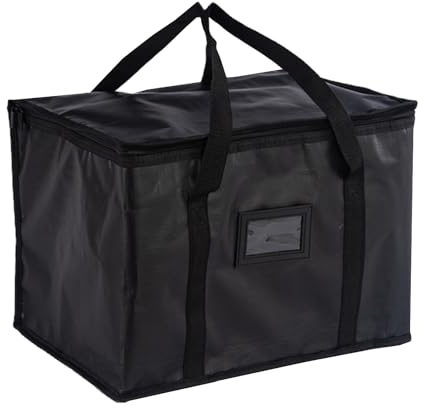 COACOM Bolsa Térmica Grande Portátil para Comida, Picnic y Catering - 50 L, Negro, Maleta
