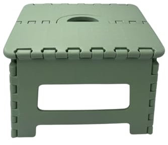 Venteo - Vert 31.5 x 25.5 X 22 cm Marche Pied Pliant - Résiste jusqu'à 150kg de Charge - Pliable