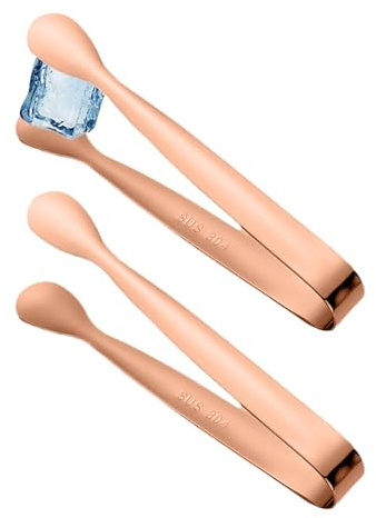 lyanny Tenazas Para Azúcar | 2 Piezas Pinza Pequeña Para Aperitivos De Acero Inoxidable - Pequeña Pinza Para Bar - Para Rodajas De Limón Gelatina Bartender Amante Del Té Amante Del Café