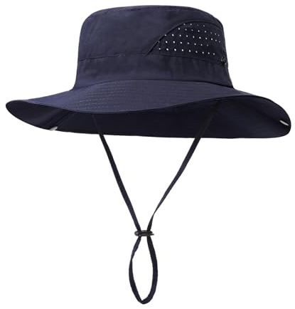 AYPOW Chapeau de Soleil Respirant Léger pour Homme Femme, Large Bord UPF 50+ Imperméable Séchage Rapide Chapeaux de Seau Tout Temps Extérieur, Bob Chapeau de Pêcheur Safari Randonnée Voyage Bucket Hat