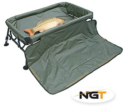 NGT Carp Cradle Unhooking Mat With Knee Pad & Legs,Fishing Mat, Fish Care Equipment