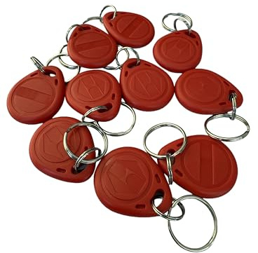 YARONGTECH Skrivbar RFID T5577 omskrivbar 125khz fob röd (paket med 10)