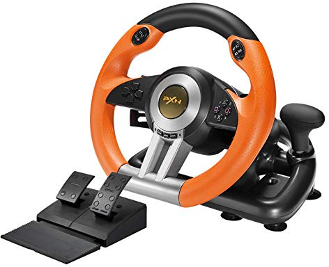 PXN V3II - Volante de carreras de PC, volante de PC con pedales para Windows PC/PS3/PS4/Nintendo Switch/Xbox One/Xbox Series X/S