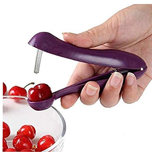 TOSSPER 1pc Cherry Olive Pitter, Stainless Steel Seed Fruit Core Stoner Remover for Making Jam Cooking Bake Making Jelly Kitchen Accessories