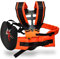 Doppelter Trimmer-Schultergurt,Komfort Einstellbare für Motorsense,Schultergurt Trimmer,Verstellbarer Rasentrimmer-Gurt,Doppel Schultergurt für Motorsense Rasentrimmer Freischneider (Orange)