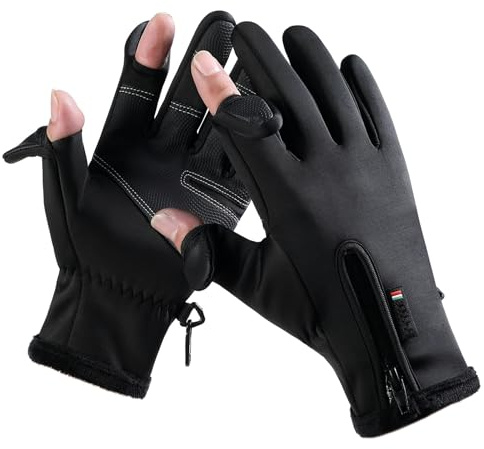 Bakovity Winter Gloves - Warm,Waterproof,Touchscreen Friendly,Ideal for Postal Workers,Photographers,Hunters and Cyclists Men and Women Gifts(Black L)