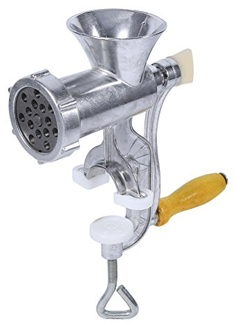 Tritacarne Manuale, Tritacarne in Lega di Alluminio Robot da Cucina Multifunzione per Carne per Preparare Carne Macinata, Insaccati e Biscotti, con Supporto Regolabile