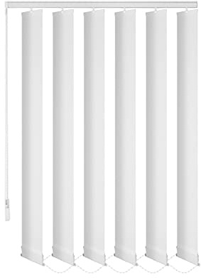probath ersättningsflaskor 8 färger 250 cm lång individuell köksbar utbytbar lamellgardin (vit, set om 10)