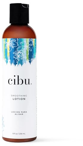Cibu Smoothing Lotion | Styling Cream for Straightening Hair | At Home Smoothing Treatment | Anti Frizz Creme | Hair Straightener | Flyaway Smoother | 8 Ounces