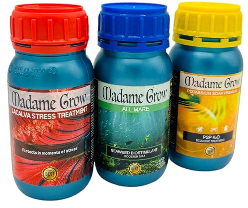 Madame Grow - Nutrizione Avanzata, Concime Idroponico - Migliora Resa e Fioritura - Kit Afgani 3 x 250ml