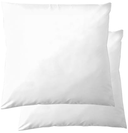 Cinderella, Kissenbezüge, Kissenhülle, Kissenbezug, Kopfkissenbezug, Flanell, Weiß2 Stück