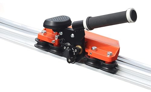 Meizuishi Coupe-carrelage Manuel Portable 2.8m - Coupe Carreaux Pierre 12mm Max - Carrelette avec 3 Lames pour Carrelage/Céramique - Kit Complet Coupeur Rails 80/100/180/200cm