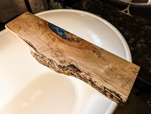 Live Edge Ahorn Badewannenbrett Badewanne Badewannen Tablett Echtholz Badewannenzubehör Harz Badewannenablage Rustikales Badewannenbrett Live Edge Holz