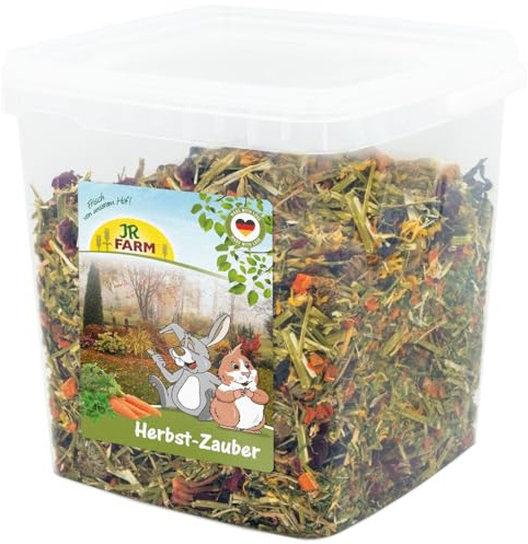 JR Farm Otoño Hechizo 650 g en Cubo (Hierbas para Conejos Enanos y roedores, alimento complementario)
