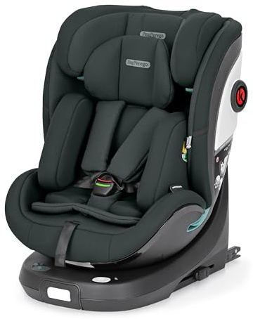 PEG Primo Viaggio 360 EVO Seggiolino Auto Evolutivo All-In-One con ISOFIX, Girevole, Reclinabile, per Bambini dalla nascita a 150 cm (0-12 anni), 0-36 kg, Metal