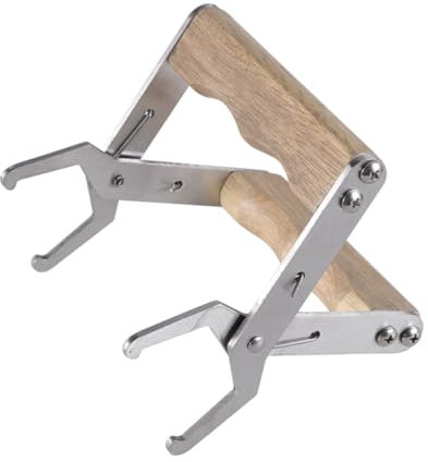 Kisangel Holzgriff Beehive Rahmenheber Imkereigerät Bienenstock Rahmenhalter Greifwerkzeug Für Präzises Handling Und Einfaches Anheben Der Rahmen Effizientes Bienenstock-Management