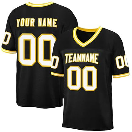 American Football Trikot Personalisierte Uniformen Teamname Nummer für Herren Damen Kinder Shirts Hip Hop A15