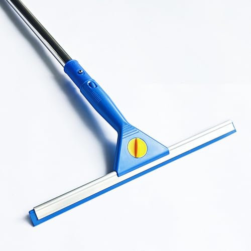 Kit de Nettoyage de vitres avec raclette à Long Manche et rallonge, équipement Nettoyage Polyvalent pour la Maison, la Douche, la Voiture et Les véhicules Loisirs. Outil VIT