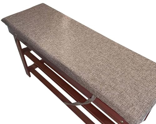 Genérico Cojín para Banco de Interior y Exterior (150 cm 100 cm 120 cm x 40 cm 35 cm 30 cm) Antideslizante y Lavable con Cremallera para Patio Porche Columpio o Muebles (Color 5 90 x 45 x 5 cm)
